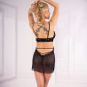 Livco Corsetti Fashion - Ensemble Babydoll + Thong Orana Oazza Noir